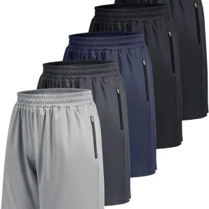 Athletic Shorts w/ Zipper Pockets